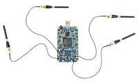 LimeSDR USB Tipe-A dengan Casing Aluminium, Kipas, 12 Kabel U.FL-ke-SMA, Semua Jalur RF dan CLK Terintegrasi untuk Dapat Digunakan Secara Eksternal