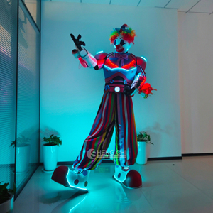 Guangdong Shengchi Nuevo Diseño Robot <span class=keywords><strong>Payaso</strong></span> LED para Actuaciones y Fiestas, Disfraz Masculino con Función de Lanzamiento de Espuma, Accesorios de Ambiente Activo - Product Image 3