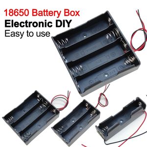 Size Battery Holder Case <strong>Box</strong> 1 <strong>2</strong> <strong>3</strong> 4 Slot With Wire Leads and Cover Switch Batteries Organizer Plastic Storage - Product Image 6