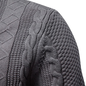 JAC22 W2013 Nueva Chaqueta de Lana de Alta Calidad para <span class=keywords><strong>Hombre</strong></span>, Cárdigan de Invierno con Cierre de Cremallera - Product Image 3