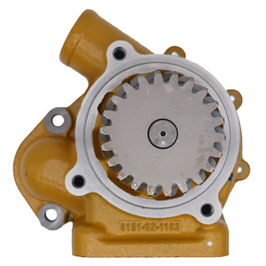 Bomba de agua para Komatsu 6D125 S6D125 PC200-5 PC300-3 PC400-5, repuesto amarillo, número de pieza 6151-62-1104 - Product Image 2
