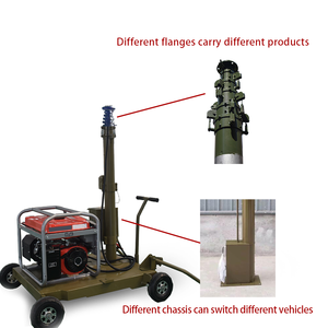 Mât télescopique électrique en alliage d'aluminium de 10 mètres pour éclairage, caméra et antenne mobile monté sur véhicule - Product Image 5