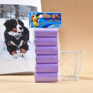 Bolsas para Excremento de Perro, Paquete de 6 Rollos, Sin Imprimir, Color Sólido, Bolsa para Excremento en Existencia, MOQ Bajo, Precio de Fabricante al por Mayor - Product Image 1