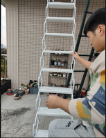 Échelle de grenier rétractable et pliable, échelle de loft murale pour usage domestique, installation facile, échelle télescopique d'accès au grenier