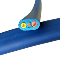 Hochwertiges kunden spezifisches flexibles wasserdichtes Gummi kabel 2/3/4 Ader 2,5/4/6/10/16sqmm quadratische/flache Tauchpumpen-Stromkabel