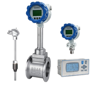 Medidor de Flujo Vortex Inteligente Enchufable de Acero Inoxidable 304 IP65 para Medición de Flujo Industrial de Líquidos, Gases y Vapor
