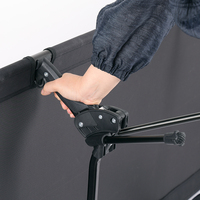 Lit de camping pliable en aluminium léger, réglable en hauteur dans les deux sens, facile à monter, design moderne, marque OEM, pour l'extérieur
