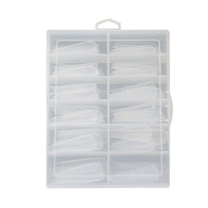 120 Uds puntas de formas dobles transparentes, forma de Gel de construcción rápida, sistema de <span class=keywords><strong>uñas</strong></span>, puntas de cobertura completa, forma de extensión de <span class=keywords><strong>uñas</strong></span> - Product Image 5
