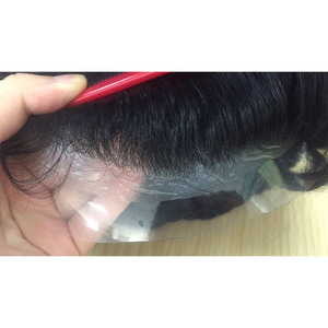 แฮร์พีซผมมนุษย์แบบเรมมี่วิกผมสำหรับผู้ชายราคาถูกวิกผมสำหรับผู้ชายผมปลอมผิวบางแบบอินเดียไม่มีสารเคมีเคลือบ PU คุณภาพสูง - Product Image 6