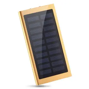 Nuova batteria esterna solare da 20000mah 2 caricabatterie Led Usb portatile per telefono cellulare banca di energia solare