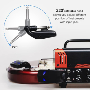 2.4GHz Wireless Guitar System 4 Canais Recarregável Áudio Transmissor Sem Fio Receptor para Guitarra Baixo Instrumentos Elétricos - Product Image 4