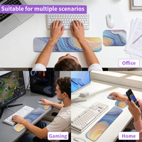 Coussinets de poignet personnalisés en mousse à mémoire de forme colorée pour clavier et souris, ensemble de protection de poignet de haute qualité pour souris de jeu, tapis de souris lisse pour le poignet
