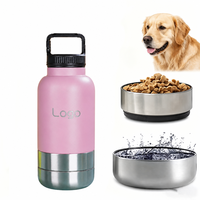 Bouteille d'eau de voyage pour animaux de compagnie, écologique, portable, solide, isolée sous vide, étanche, grande capacité 32oz, à double paroi