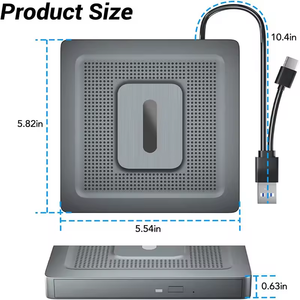 Grabadora de CD/DVD/VCD de doble uso de alta calidad Controlador de CD externo Viene con cable de datos usb3.0 e interfaz tipo C - Product Image 2