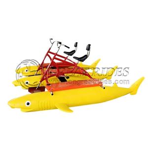 Nuevo diseño PE Material 2 asientos tiburón agua flotador bicicleta barco para la venta - Product Image 6