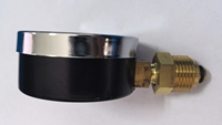 Manomètre de température et de pression certifié CE, précision 1,6 %, plage de pression 0,1-100 MPa, boîtier en acier, douille en laiton, 80 mm pour