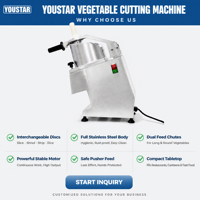 Machine à couper les légumes pour cuisine de restauration rapide, hachoir à légumes électrique commercial