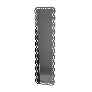 Acrylic Full Length Mirror Led Lighted Decorative Modern Style Freestanding Custom Shape <b>Bedroom</b> Wall Mirror - Product Image 3