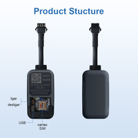 Traceur GPS 4G pour voiture EC33, protocole GT06, mini dispositif GPS de suivi en temps réel pour véhicule et moto, 300 mAh
