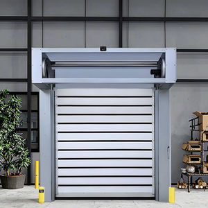 Portes de garage à enroulement en acier galvanisé en aluminium isolé de haute qualité avec un design postmoderne et un écran pliable - Product Image 6