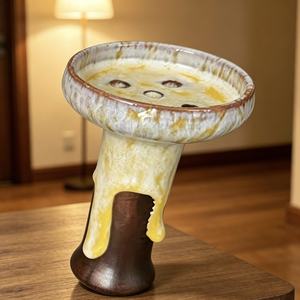 Cazoleta de Cerámica Personalizada para Hookah, Accesorio Moderno para Shisha, Acabado Lacado Hecho a Mano, Chiminea Resistente para Fumar - Product Image 4