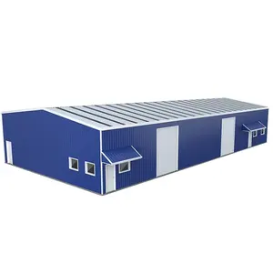China export Galvanized Steel Structure Stale Material Prefabricated warehouse factory shed