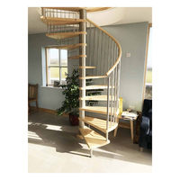 Structure en acier d'intérieur professionnelle d'escalier en métal de spirale de grenier de conception moderne avec les caractéristiques durables de fer