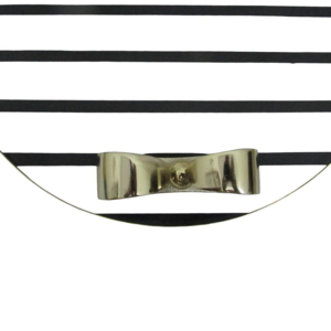 Vassoio Decorativo Ovale con Finitura in Marmo Bianco e Nero a Strisce per Tavolino da Caffè, Centrotavola, Comodino, Bagno e Vanità - Product Image 4