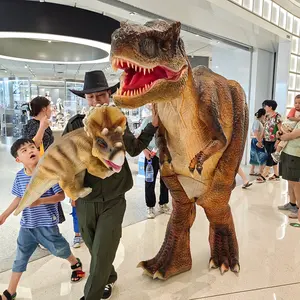 Disfraz de dinosaurio de tamaño real Juassic Park Animatronic realista a la venta