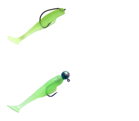 6 pièces/8 pièces TPR appâts souples 80mm 4.8g 60cm 1.9g appâts souples à queue de pagaie Swimbait leurres de pêche artificiels en Silicone Wobblers leurres souples