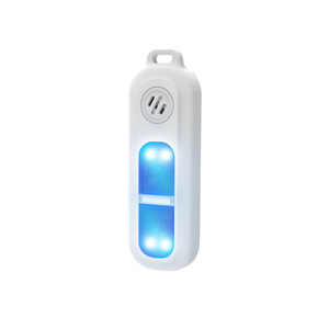 Alarma personal con luz para defensa personal, uso en exteriores, plástico blanco, modelo 90063 1 - Product Image 1