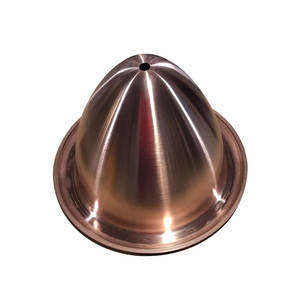 Maßgefertigte Messing-Lampenschirm-Hüllen Zubehör Aluminium-Lampenschirm Halbkreisförmiger Lampenschirm Metallblechverarbeitung - Product Image 3