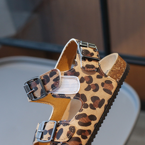 Durable Using Low Price 2024 New Design Casual Wholesale Fashion Double Buckle Cork <strong>Slippers</strong> for Girls - Product Image 6