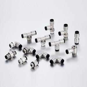 फिटिंग को जोड़ने के लिए प्लास्टिक स्लीव एयर वन टच क्विक न्यूमेटिक पुश के साथ न्यूअमक्स टाइप ब्रास मेटल - Product Image 1