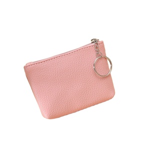 Mini <span class=keywords><strong>porte</strong></span>-monnaie léger et écologique <span class=keywords><strong>en</strong></span> <span class=keywords><strong>cuir</strong></span> PU imprimé UV motif litchi, <span class=keywords><strong>porte</strong></span>-clés, portefeuille et sac de rangement pour <span class=keywords><strong>femme</strong></span> - Product Image 2