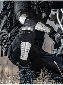 Motorcycle Stainless Steel Knee <strong>Kneepad</strong> for Men Protective Sport Guard <strong>MTB</strong> Racing Motocross Protector Gear Riding ProtectiveGear - Product Image 6