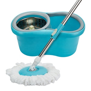 Nouvelle serpillière rotative magique 360° et seau avec manche en acier, système à double entraînement et essorage automatique pour le nettoyage domestique - Product Image 6