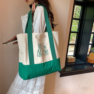 Bolsa de Hombro de Lona Personalizada al por Mayor, de Gran Capacidad, Textura de Alta Calidad, Bolso de Mano para Salir - Product Image 4