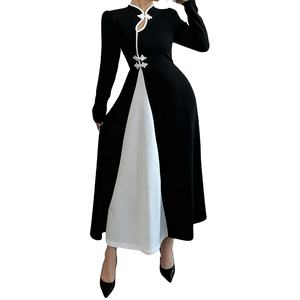 2025 automne mode femmes dame élégante <span class=keywords><strong>robe</strong></span> moulante à manches longues dames décontracté longues robes - Product Image 2