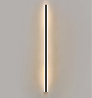Applique murale LED longue et moderne pour hôtel, villa, restaurant, cuisine - Utilisation extérieure, construction en acrylique, blanc chaud 3500K, durable