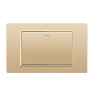 <b>Gold</b> PC panel universal standard <b>socket</b> wall power <b>socket</b> light switch office switch <b>socket</b> - Product Image 1