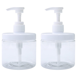 Botella de Plástico con Bomba Dosificadora de Boca Ancha de 500 ml y 1000 ml para Gel para el Cabello, Envase para Cosméticos - Product Image 1