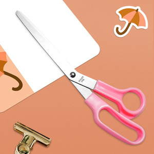 Pink Stainless Steel Scissors Straight Head 0176 Office Scissors For Home Paper Cutting Thread Trimming - Product Image 2