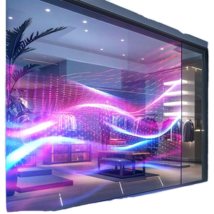 Pantalla LED Transparente 3D Ultra Ad Flexible, Pantalla LED para Ventanas de Vidrio de Alta Transparencia a Todo Color para Interiores, Pantalla de Video Publicitaria - Product Image 1