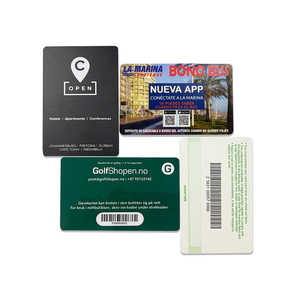 Tarjeta de Identificación Personalizada con Nombre Impreso en Negro, Tarjeta de Membresía de Plástico PVC con Código de Barras, Tarjeta de Regalo - Product Image 4