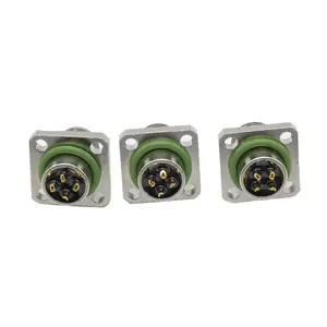 M12 4 pines IP67 A codificado macho conector frontal proveedor conector hembra conector de montaje en panel - Product Image 4