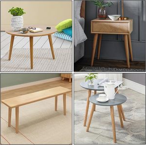 Thủ Công Hiện Đại Phong Cách Đồ Nội Thất Gỗ Bàn Cà Phê Chân Với Threaded Tự Nhiên M8 Móc Áo Bu Lông - Product Image 5