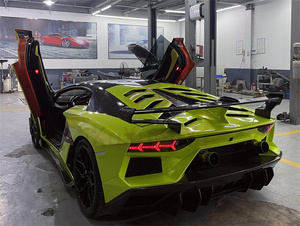 Kit de carrosserie de pare-chocs arrière en fibre de carbone semi-forgé de style <span class=keywords><strong>SVJ</strong></span> pour <span class=keywords><strong>Lamborghini</strong></span> <span class=keywords><strong>Aventador</strong></span> LP700 LP720 LP750 2011-2015 kit de carrosserie - Product Image 5