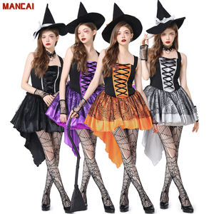 Robes de sorcière méchante fantaisie, costume <span class=keywords><strong>sexy</strong></span> de <span class=keywords><strong>vampire</strong></span> pour femme, film télévisé, Halloween, costume de démon sorcière pour adulte, multicolore, fête, cosplay - Product Image 1