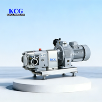 Pompe à rotor en acier inoxydable 304 avec roulement de moteur électrique, utilisée pour le broyage de beurre de cacahuète, la transformation alimentaire et la vinification